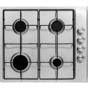 Stainless steel gas hob