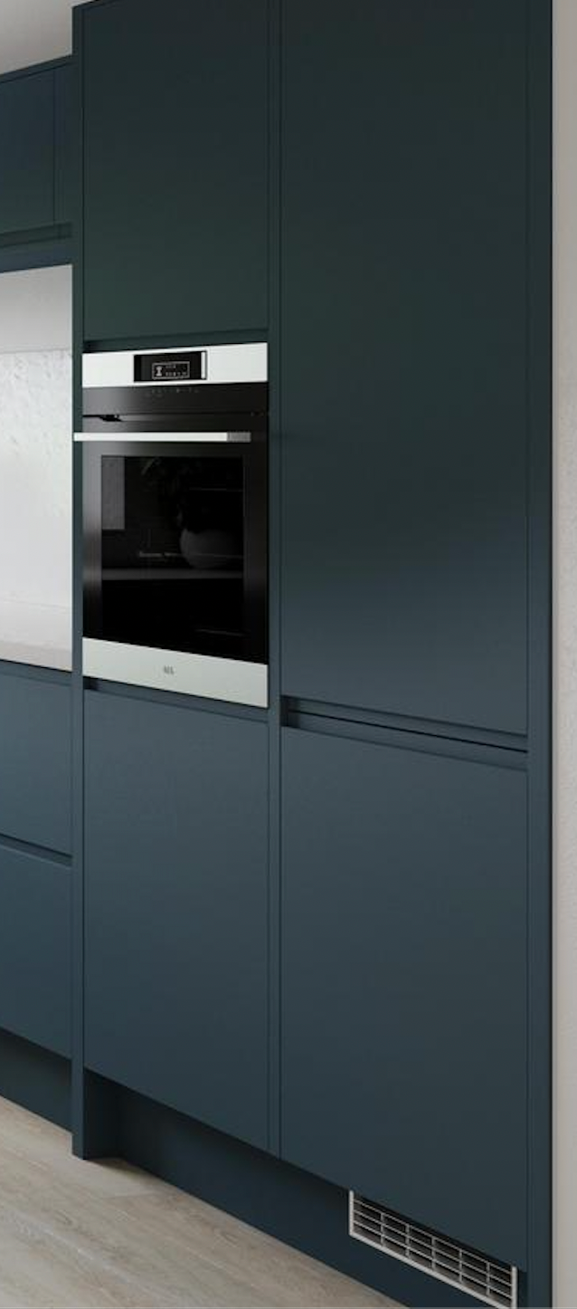 600mm Matt Handleless Larder Tower Cabinet (Doors Included) - Image 5