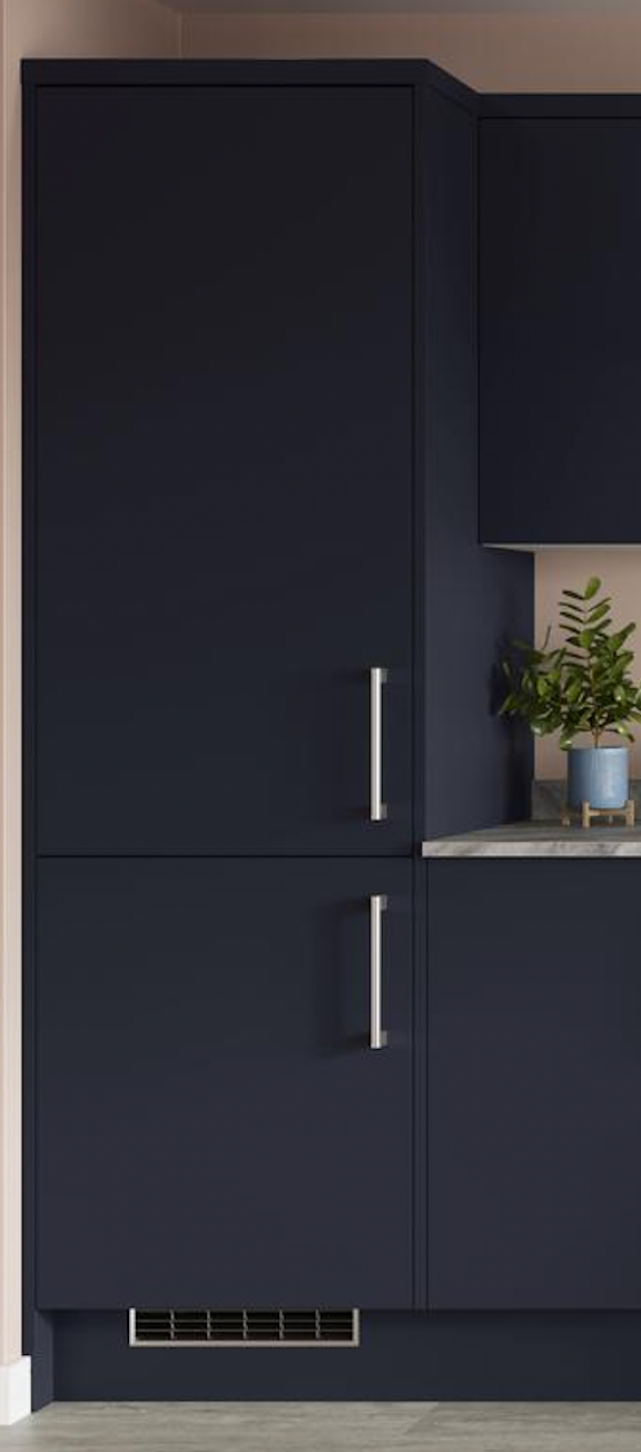 600mm Gloss Slab Larder Tower Cabinet (Doors Included) - Image 3