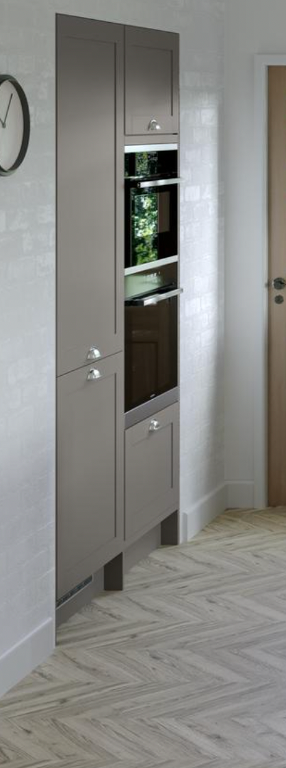 600mm Shaker Style Larder Tower Cabinet (Doors Included) - Image 3