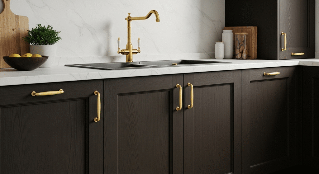 dark-brown-kitchen-cabinets