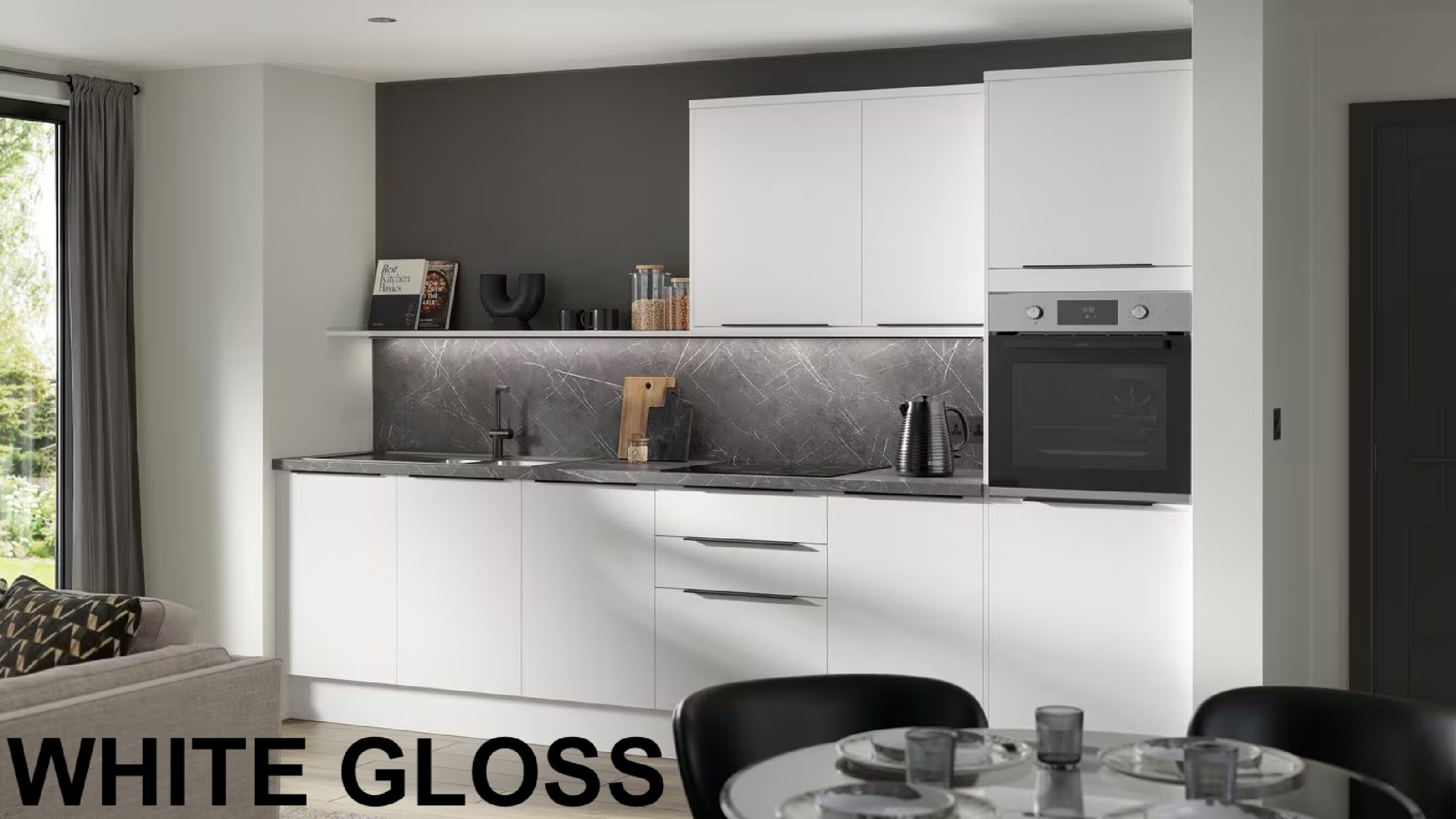 Gloss Slab Kitchen Cabinet Doors And Drawer Fronts (Choose Colour And Sizes) - Image 3